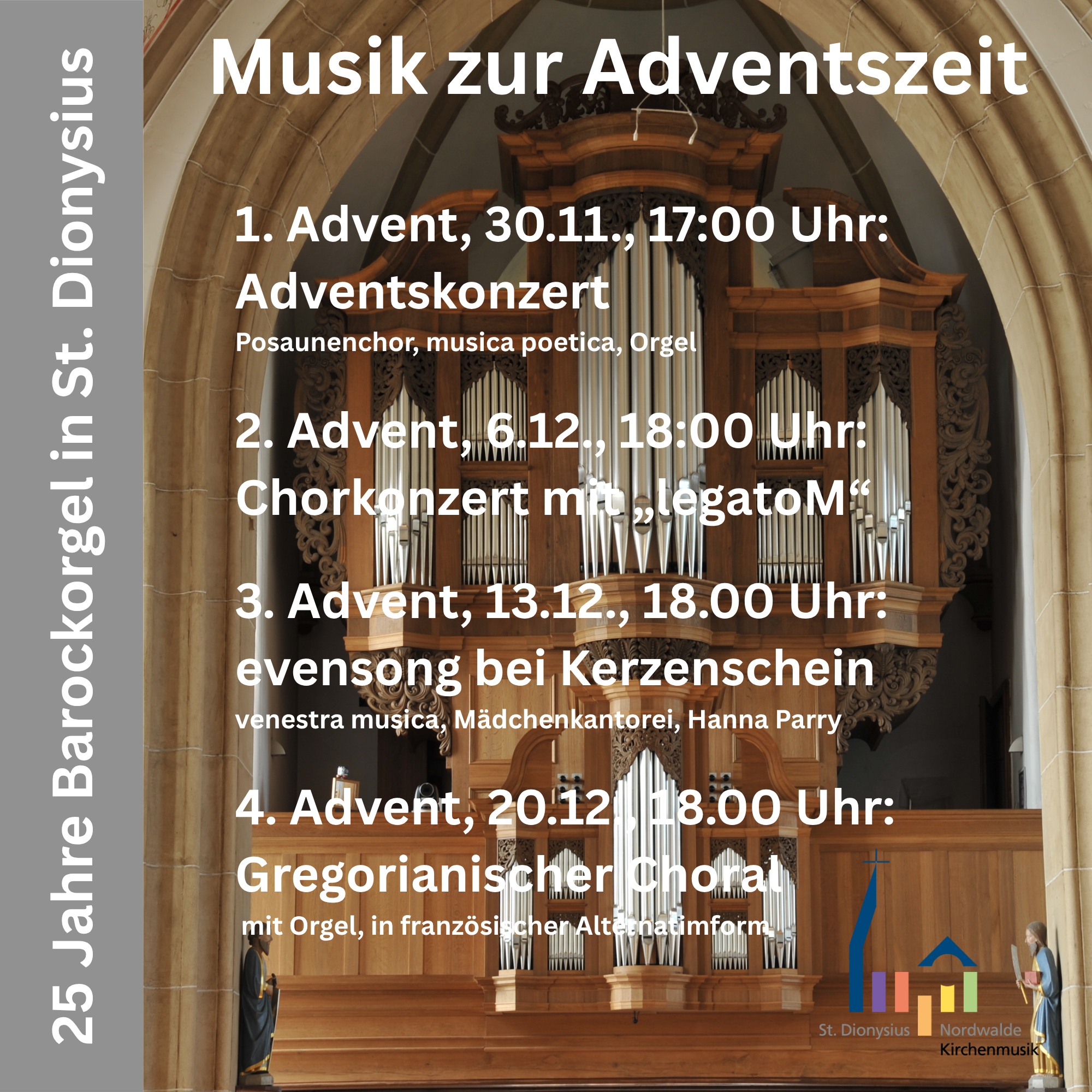 Plakat zum Adventsprogramm